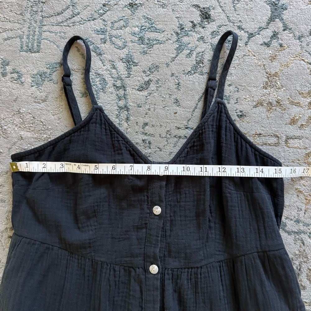 Universal Thread Black Button Down Maxi Dress Poc… - image 7